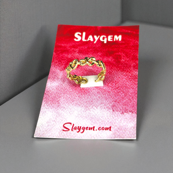 Golden Knot Ring