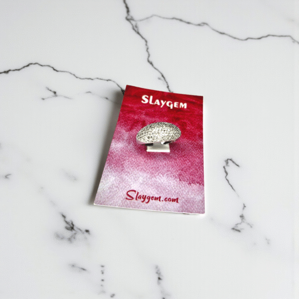 Pave Dome Ring in Sterling Silver - Image 3