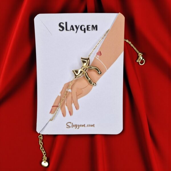 Golden Bow Delight Bracelet - Image 2