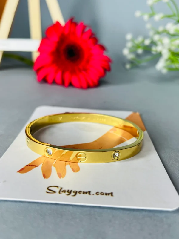 Crystal Love Bangle Bracelet - Image 3