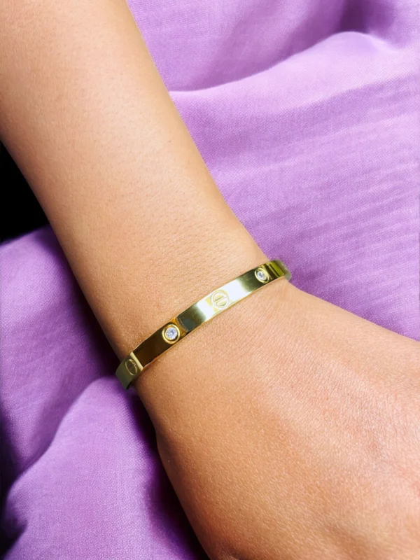 Crystal Love Bangle Bracelet