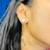 Gold Star Drop Earrings - Image 5