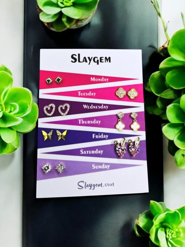 Slaygem 7-Day Earrings Set - Image 3