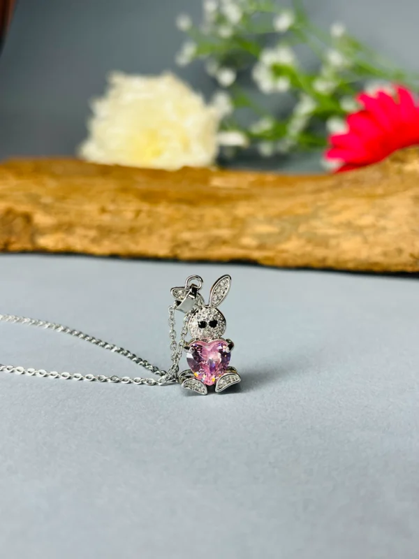 Crystal Rabbit Pendant Necklace