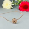 Gold Heart Charm Necklace - Image 4