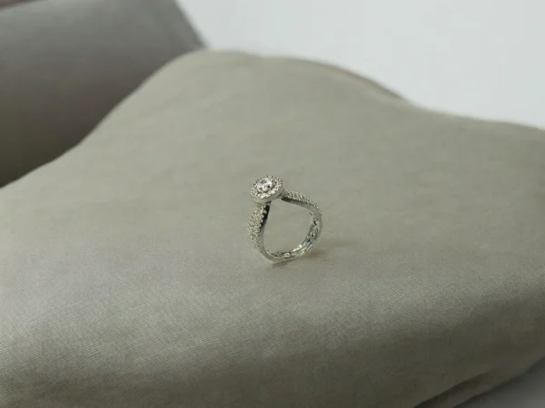 Gold Rhinestone Open Ring - Image 3