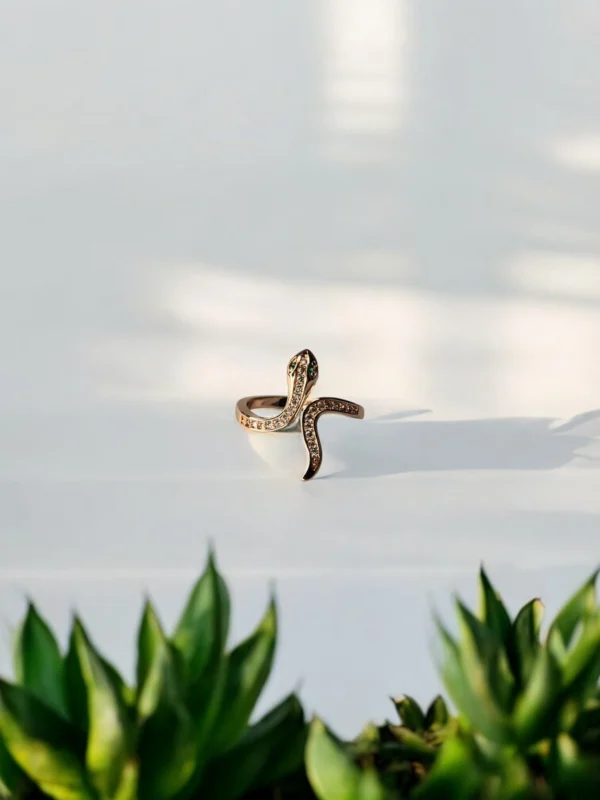 Gold Snake Wrap Ring