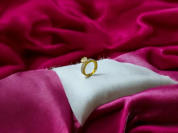 Gold Solitaire Ring