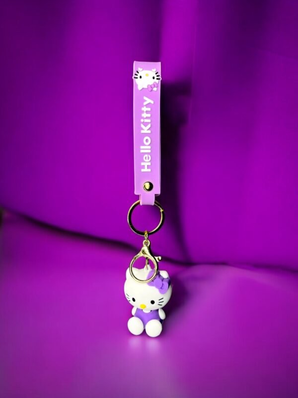 Hello Kitty Purple Keychain