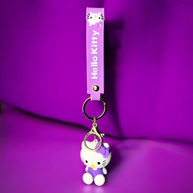 Hello Kitty Purple Keychain