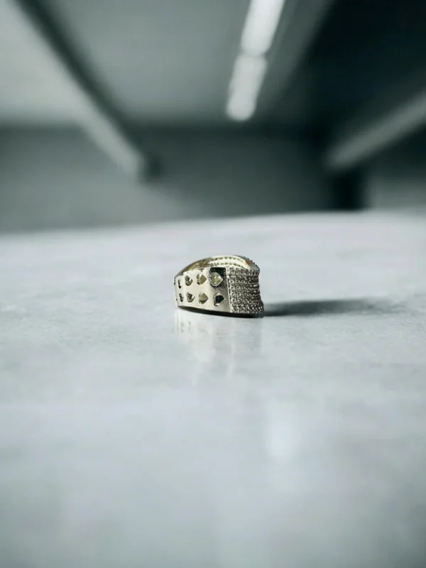 Silver Rhinestone Open Ring - Image 2