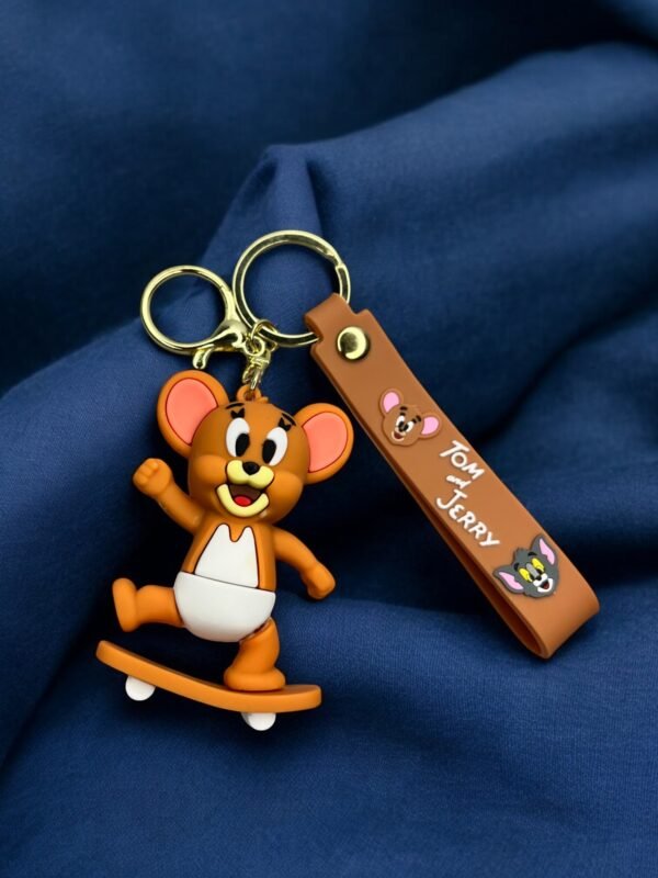 Tom & Jerry Skateboarding Keychain - Image 2